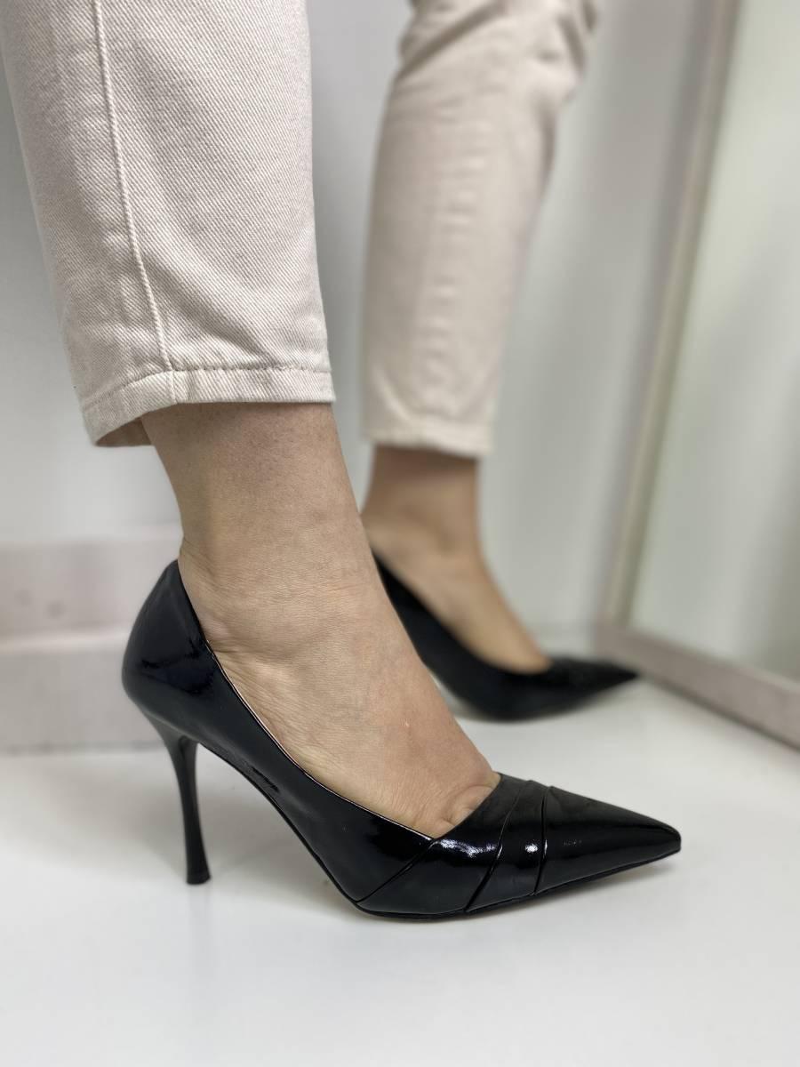 Туфлі жіночі My Classic MO33-K23-QP113TA-BLACK чорні на шпильці 37