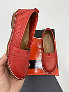 Мокасини жіночі Pabeste IB1046-06-red червоні на низькому ходу 37, фото 7