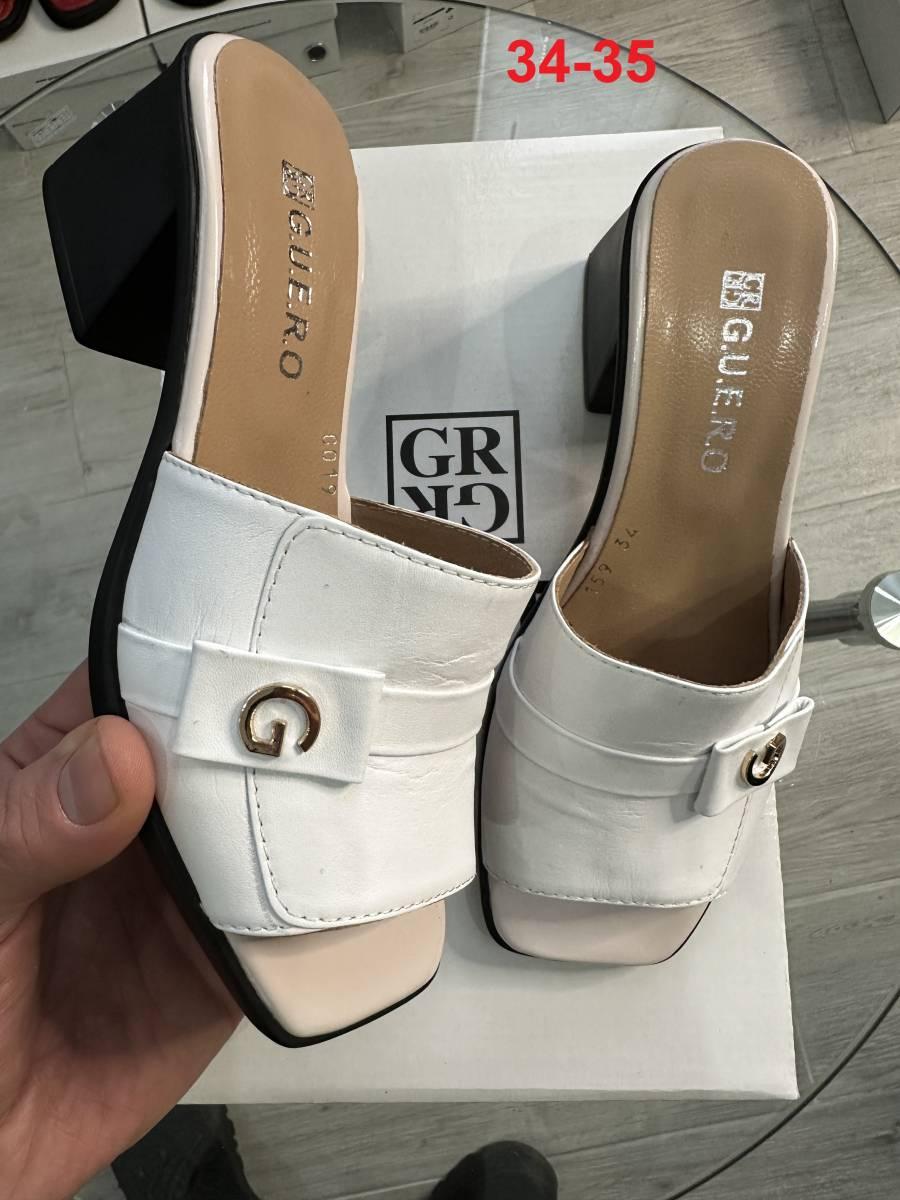 Сабо жіночі GUERO G019-159-1 Color 64 білі 34, фото 1