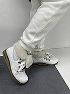 Черевики жіночі зимові Dessy 3001-320 шкіряні білі 36, фото 3