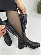 Зимові чоботи Sanborina M1431 на низьких підборах 36, фото 6