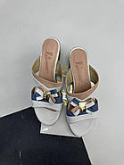 Сабо жіночі Bender 3501-B-K-P шкіряні на підборі 37, фото 5