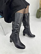 Чоботи жіночі зимові Sanborina M1433 на середньому підборі 36, фото 2