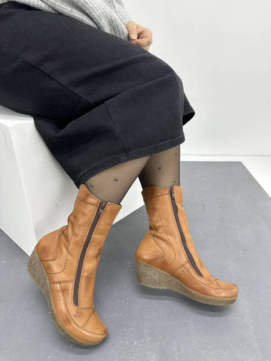 Черевики жіночі зимові Luna 2011-T коричневі на танкетці 36, фото 1