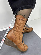 Черевики жіночі зимові Luna 2011-T коричневі на танкетці 36, фото 3