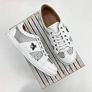 Кросівки жіночі Meldymoor 41M-beyaz білі шкіряні 36, фото 8