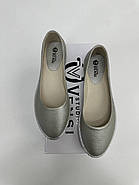 Балетки жіночі Vensi V331(AJ1002-6) шкіряні з прикрасами із дрібних страз 37, фото 4