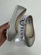 Балетки жіночі Vensi V331(AJ1002-6) шкіряні з прикрасами із дрібних страз 37, фото 5