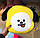 М'яка Іграшка ЧИМІ BT21 Плюшева Подушка CHIMMY ARMY персонаж BTS 22 см Жовтий (00919), фото 3