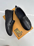 Мокасини жіночі Burc 4035-black шкіряні чорні на низькому ходу 37, фото 7