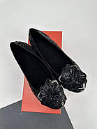 Балетки жіночі Conventini 7(K83-310-A17VH) шкіряні чорні 37, фото 7