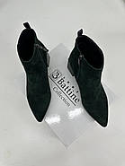 Ботильйони жіночі BATTINE B4089-GREEN зелені замшеві 36, фото 7