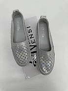 Мокасини жіночі Vensi 333 світла шкіра з перфорацією 37, фото 5