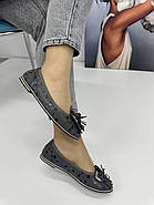 Балетки сірі Conventini 6(K83-310-A14-VH) 37, фото 3