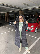 Жіночий пуховик пальто YIMOSIS 1880-001 чорне з капюшоном, фото 5