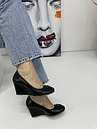 Туфлі жіночі Basyni 28(E03162-D2590) шкіряні на танкетці 37, фото 5