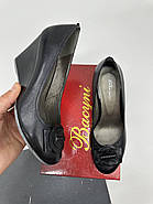 Туфлі жіночі Basyni 28(E03162-D2590) шкіряні на танкетці 37, фото 8