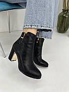 Ботильйони жіночі Battine B493 демісезонні чорні на підборах 37, фото 5