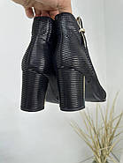 Ботильйони жіночі Battine B493 демісезонні чорні на підборах 37, фото 9