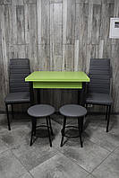 Кухонний комплект стіл розкладний, 2 стільці та 2 табурети