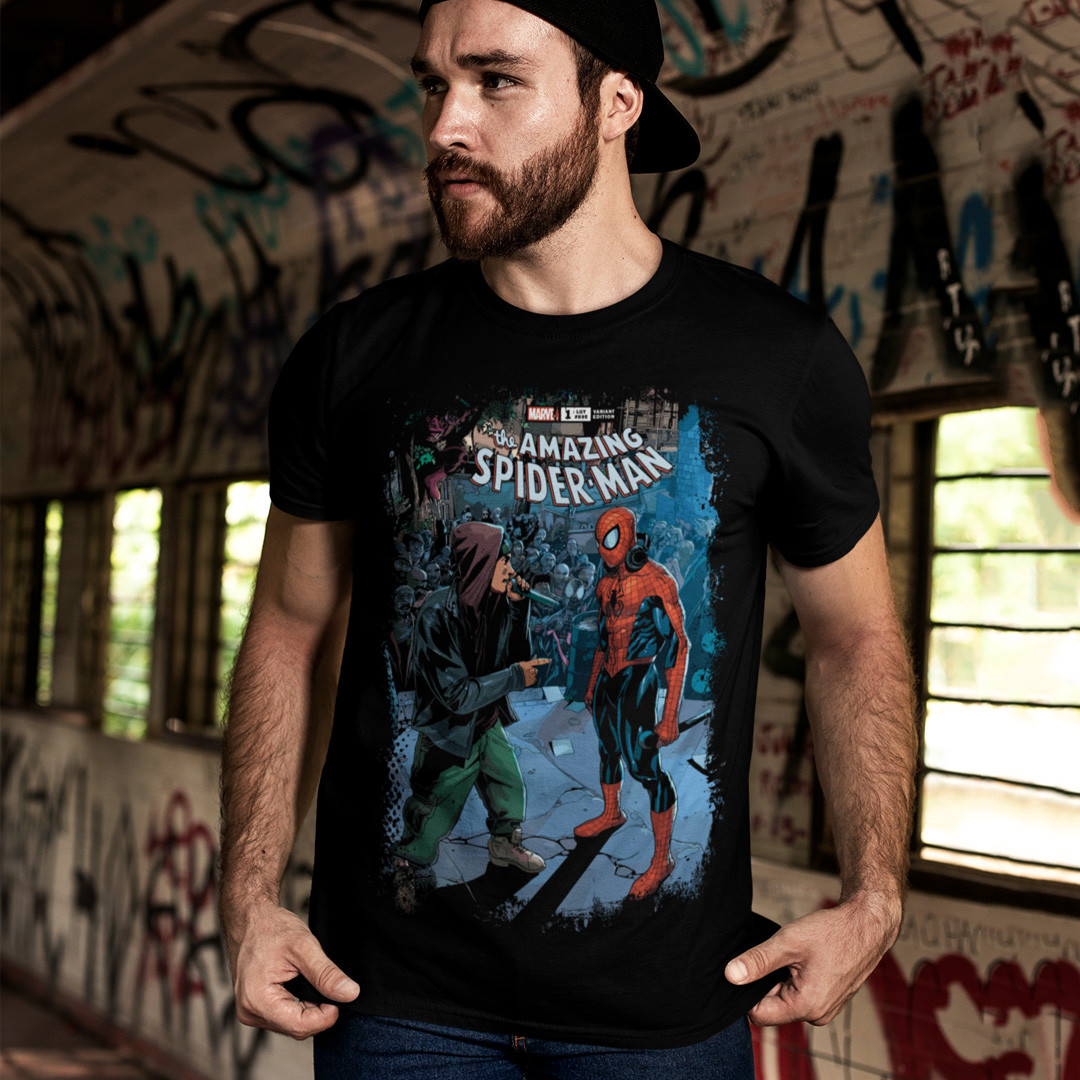 Футболка унісекс Eminem (The Amazing Spider Man) M чорний, фото 1