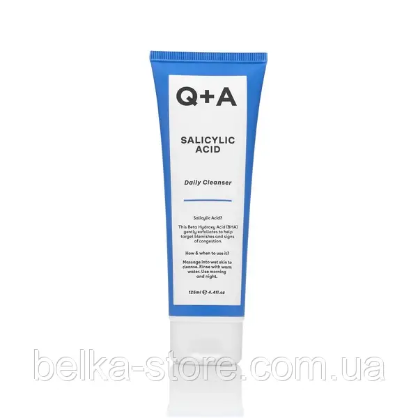 Очищувальний засіб для обличчя Q+A Salicylic Acid Cleanser з саліциловою кислотою 125 мл, фото 1