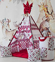 Вігвам для дітей БОН БОН із кошиком для іграшок повний комплект дитячого ігрового будиночка вігвам!