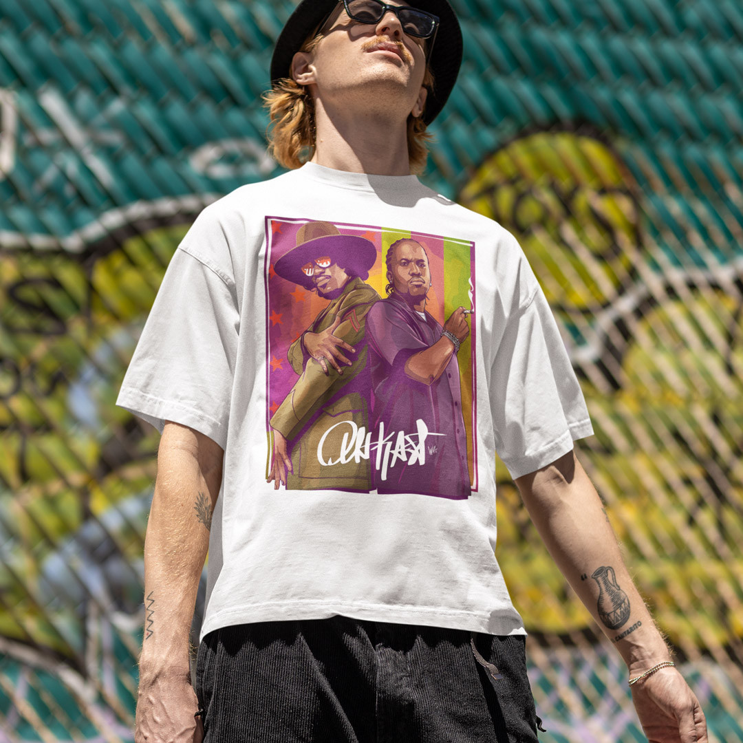 Футболка унісекс Outkast (Best Friends by Windriani) XS білий, фото 1