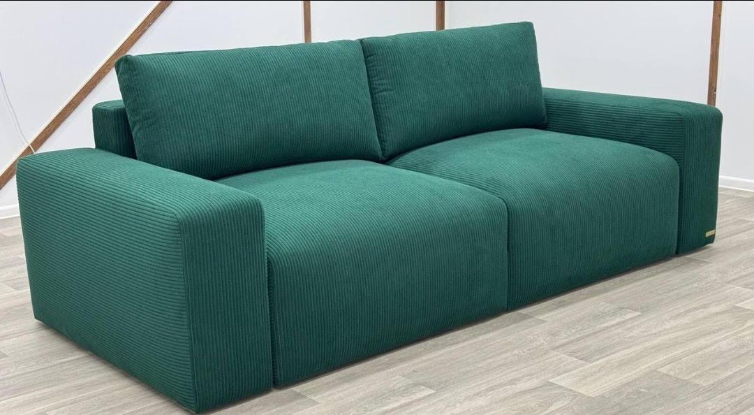 Диван прямий Soft МФ Rossa зелений