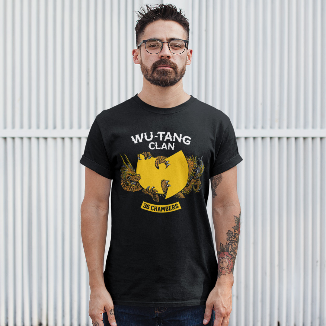 Футболка унісекс Wu Tang Clan (36 Chambers) XS чорний, фото 1