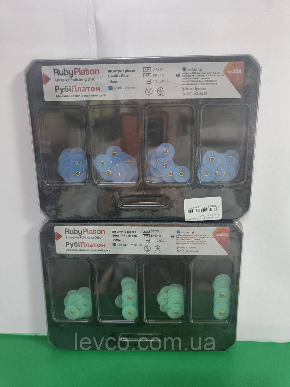 НАБІР ПОЛІРУВАЛЬНІ ДИСКІВ РУБІПЛАТОН (RUBYPLATON) 80 шт., 12,7 мм, фото 1