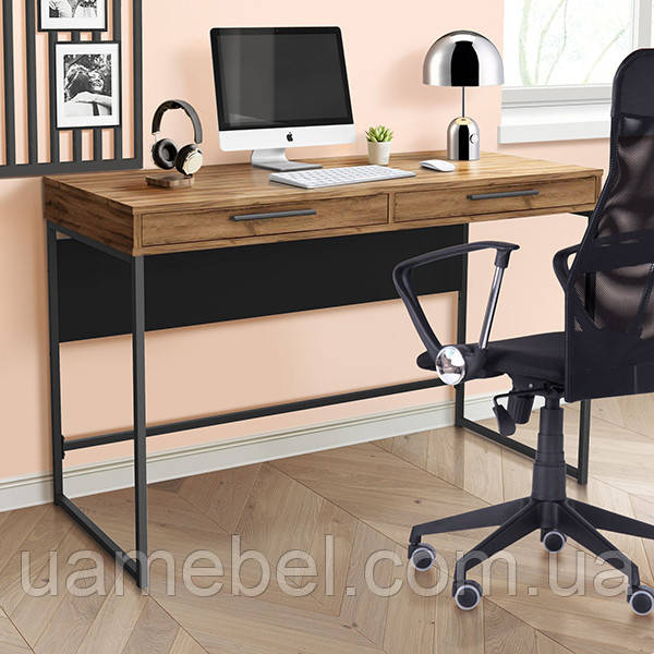 Стіл Campari Cr1200 (1200х500х800Н) чорний/Дуб Ліворно