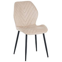 Стілець Daisy чорний/ вельвет бежевий