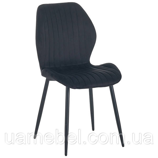 Стілець Lily чорний/вельвет чорний