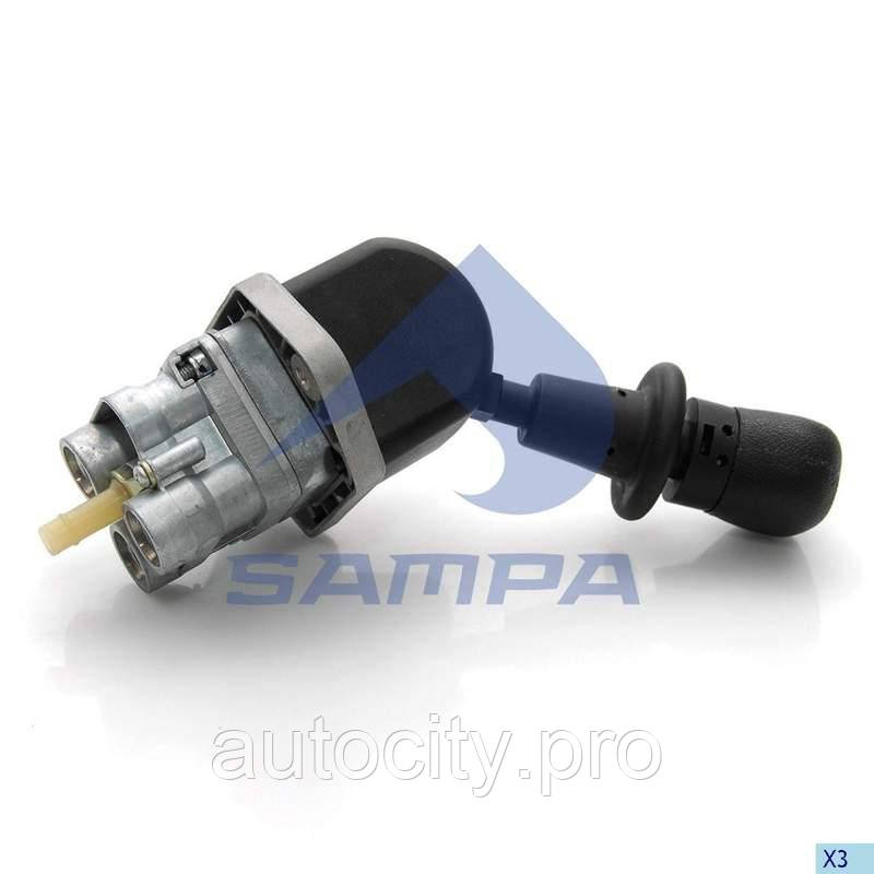 Кран гальмівний 096.415-01 (3 отв., MAN) SAMPA, фото 1