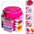 Набір для шиття (210 предметів) 16×15см, Supercosturero / Органайзер для шиття / Швейний набір, фото 5