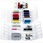 Набір для шиття (210 предметів) 16×15см, Supercosturero / Органайзер для шиття / Швейний набір, фото 6