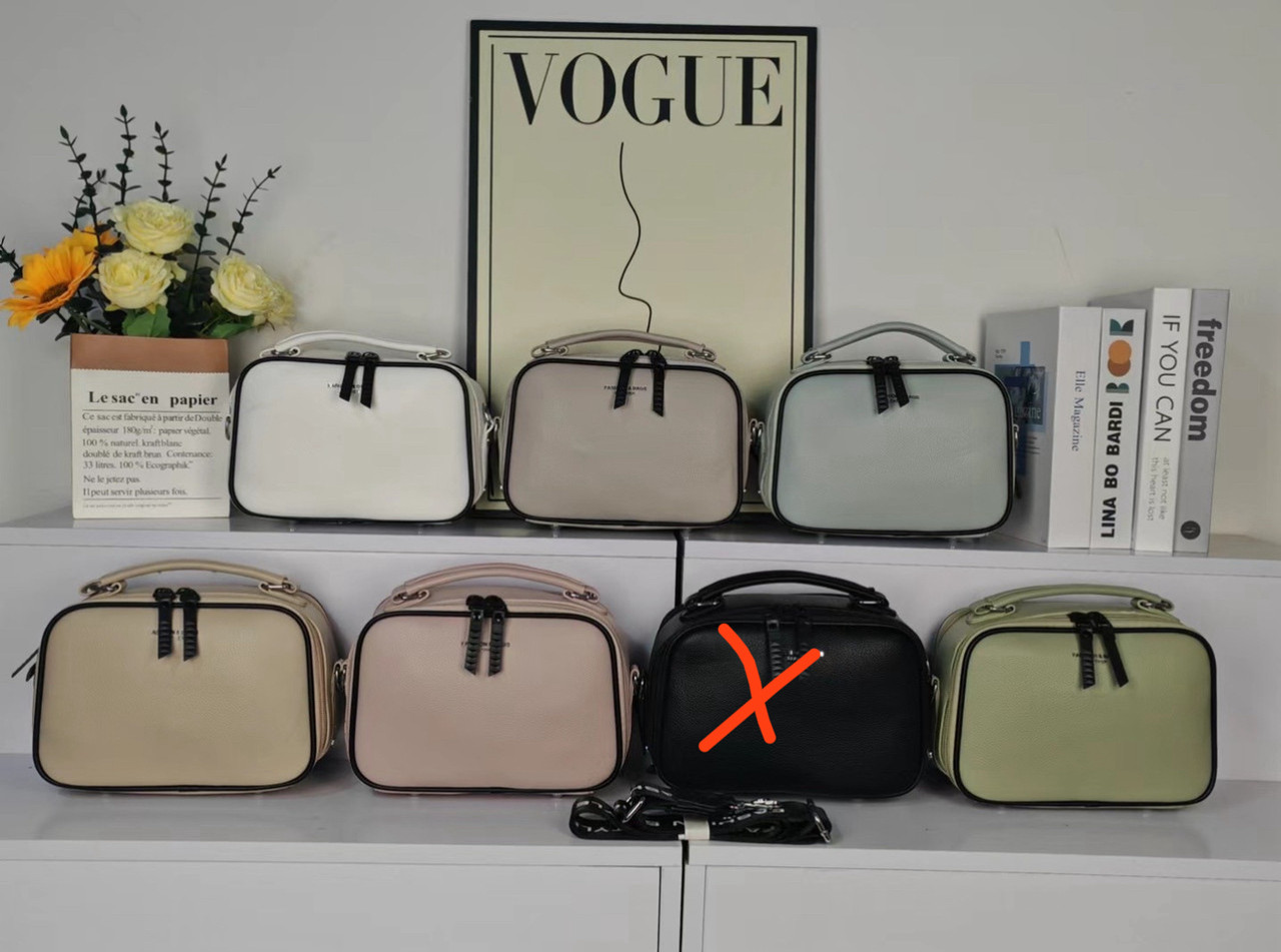 Сумка жіноча крос-боді 23*16 см на два відділення з довгим ремінцем зі штучної шкіри Zhenya, фото 1