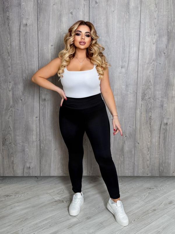 Облягаючі лосіни батал на дайвінгу жіночі, фото 1