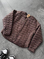 Миленька весняна жіноча куртка з рельєфними сердечками незвичайна легкий бомбер