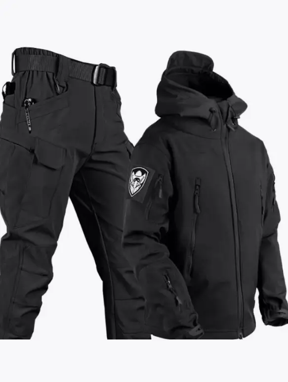 Костюм Dewspo без утеплення TACTICAL VANGUARD Чорний Дюспо Розмір M