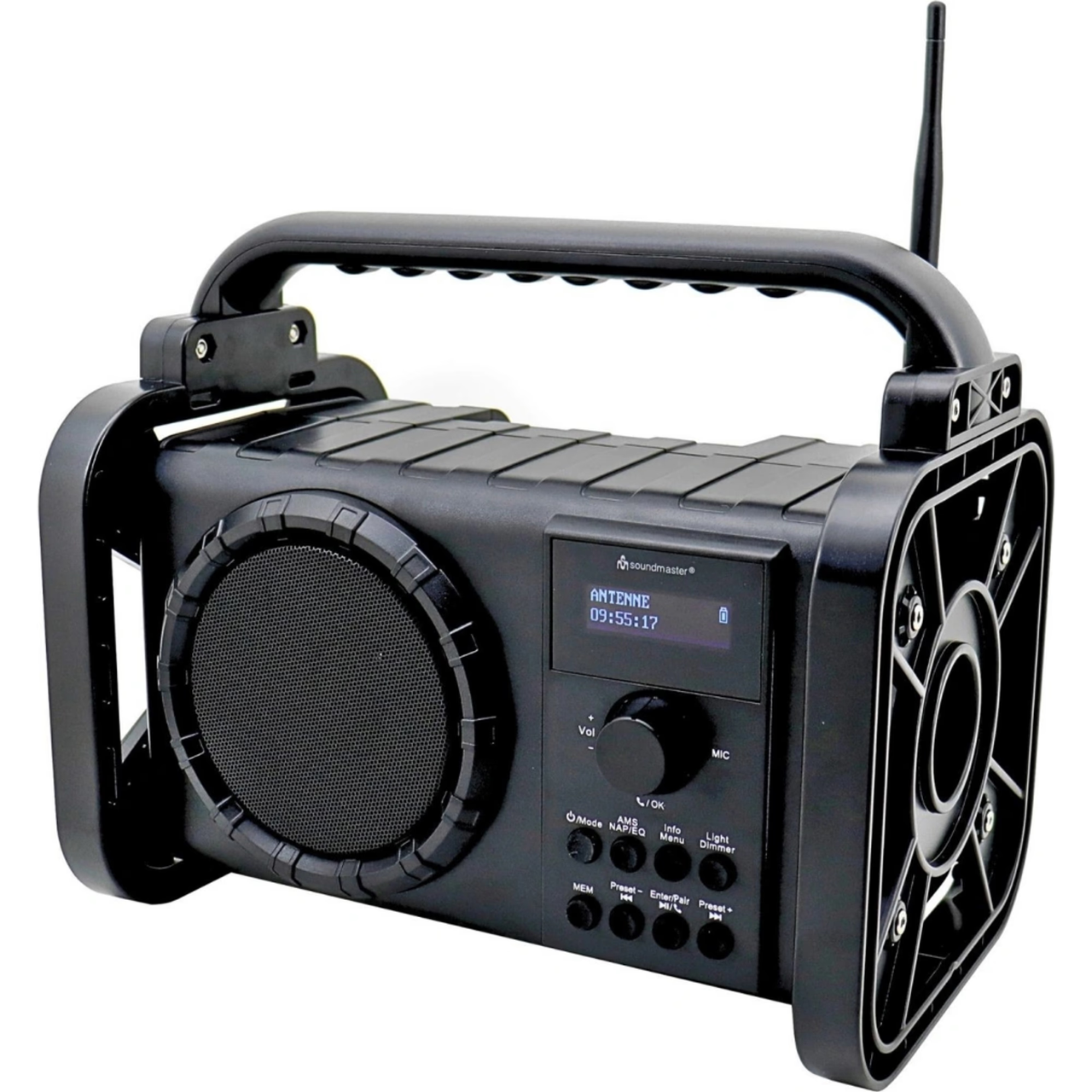 Будівельний радіоприймач Soundmaster DAB80SW з DAB+/FM Bluetooth і літій-іонним акумулятором, Німеччина