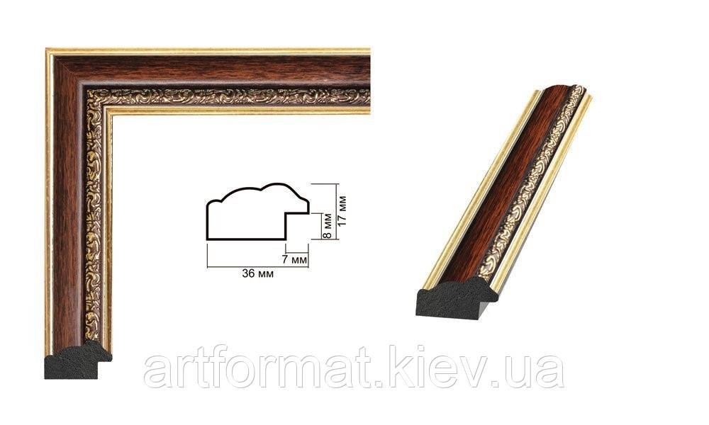 РАМКА 50х70. Біла з золотим орнаментом. Профіль 33 мм. Для фото,вишивок,картин, фото 1