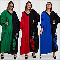 Сукня батал свободного кроя