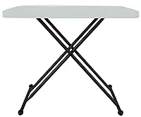 Туристический стол с регулировкой высоты белый Грув Groove AMF