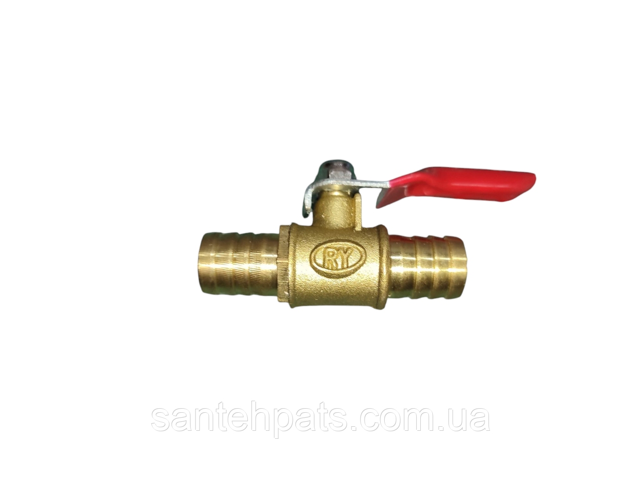 Кран кульовий зі штуцерами на 12 мм, фото 1