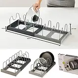 Органайзер для каструль і кришок з кількома рівнями зберігання Lid Rack 223-23, фото 7