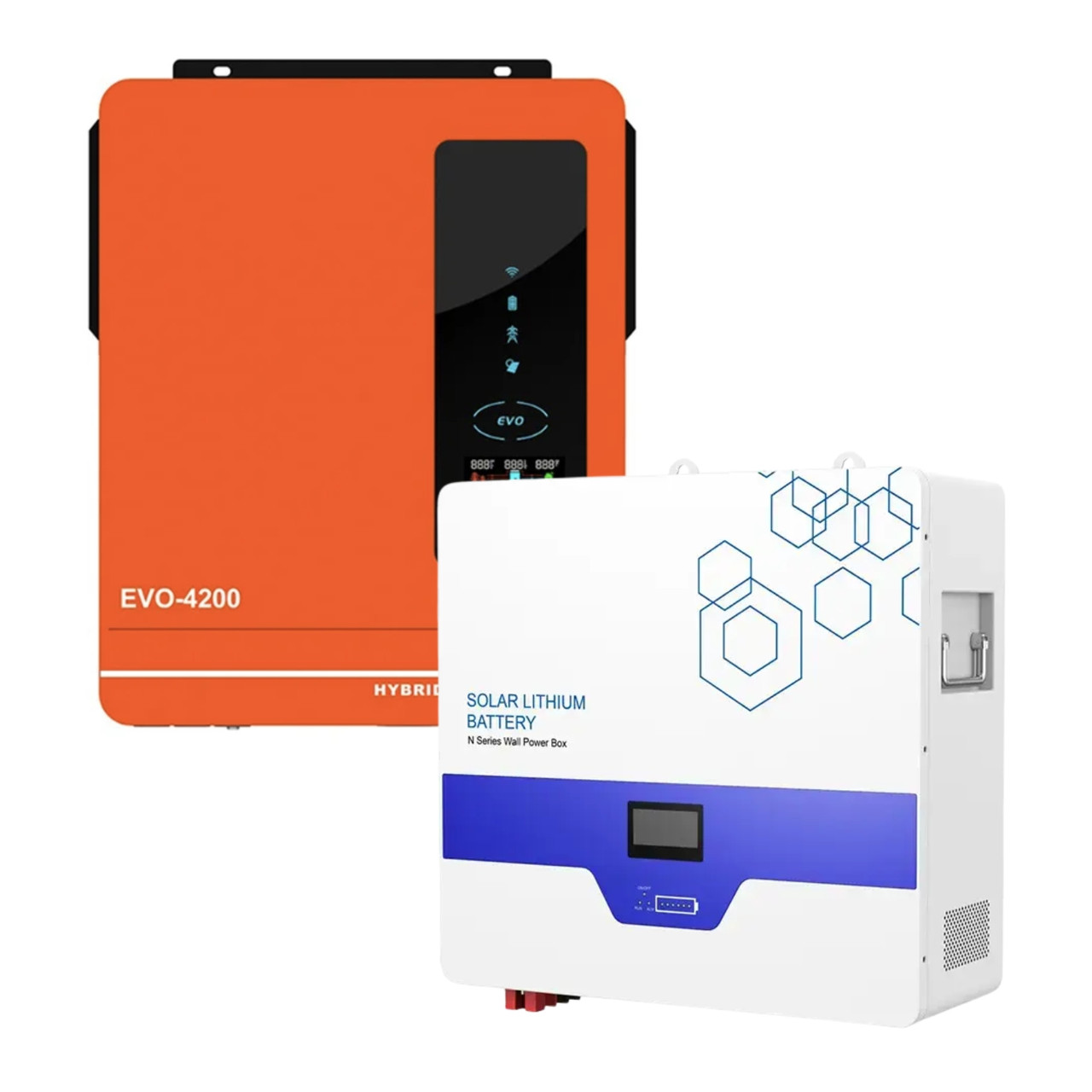 Комплект резервного живлення з інвертором Anern AN-SCI-EVO-4200 та акумулятор Anern LiFePO4 LPB-N-24100, фото 1