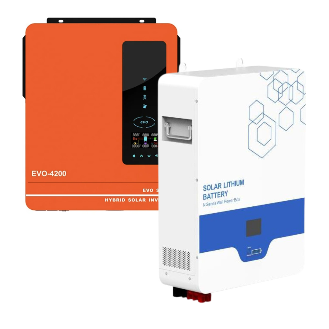 Комплект резервного живлення з інвертором Anern AN-SCI-EVO-4200 та акумулятор Anern LiFePO4 LPB-N-24200, фото 1