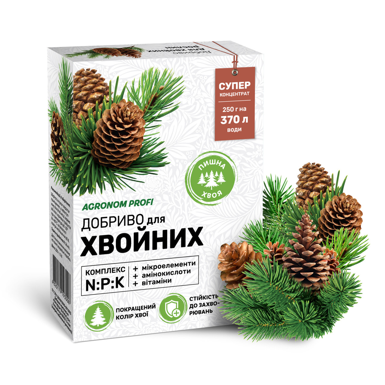 Добриво для хвойників 250 г «Агроном Профі», оригінал